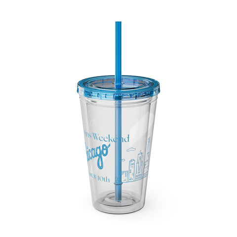 Sunsplash Tumbler with Straw, 16oz