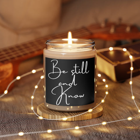 Be STILL scented blk candle